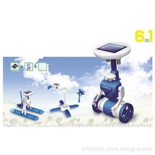 Educational Solar Robots 6 In 1 , DIY Robot Kit For Kid Pre
